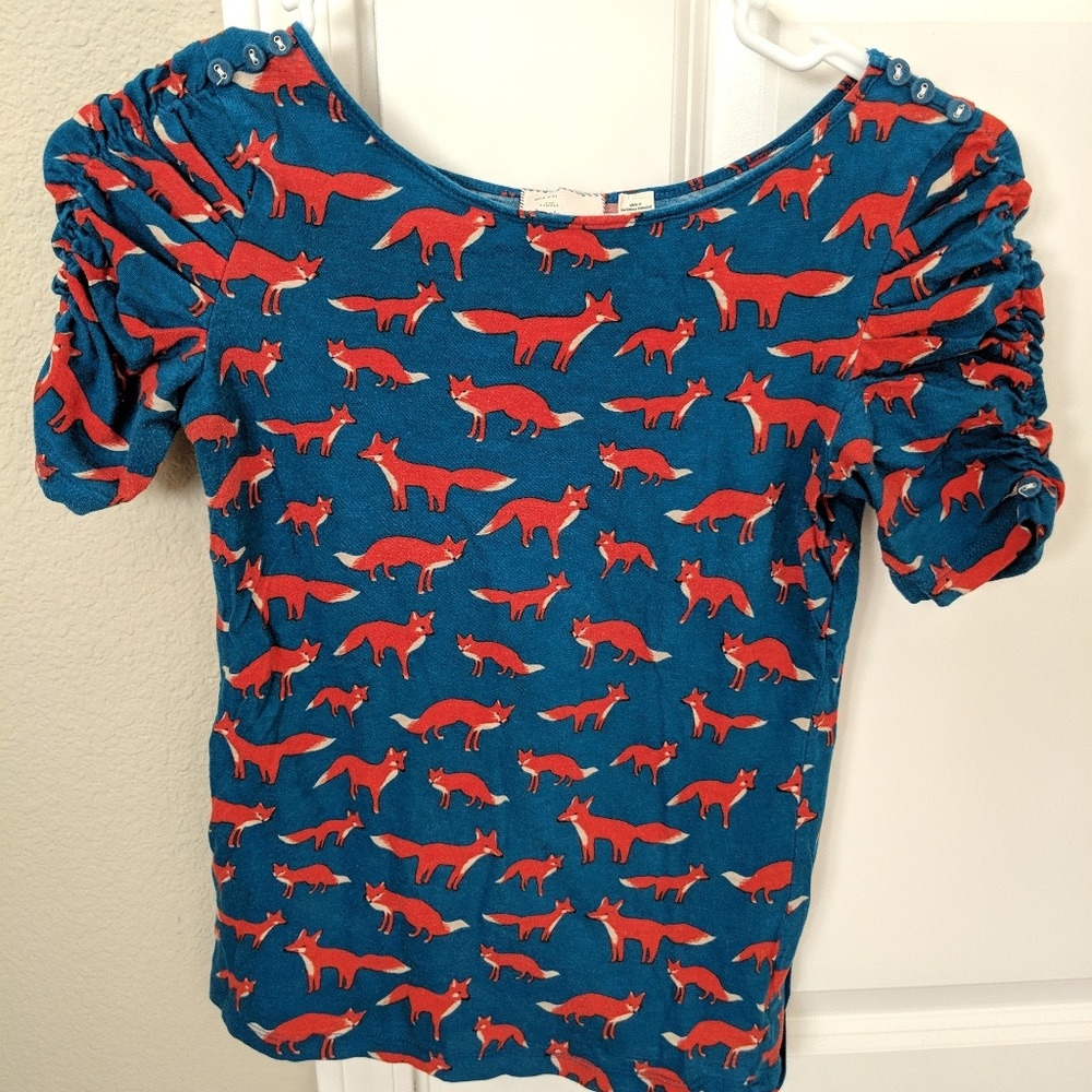 Anthropolpgie fox shirt